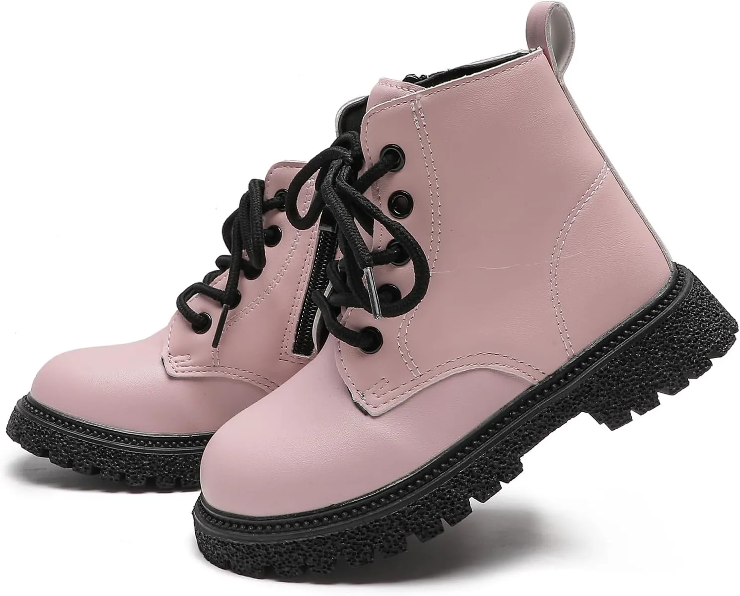 Kids Boots Bright Color Side Zipper Cute Ankle Boots