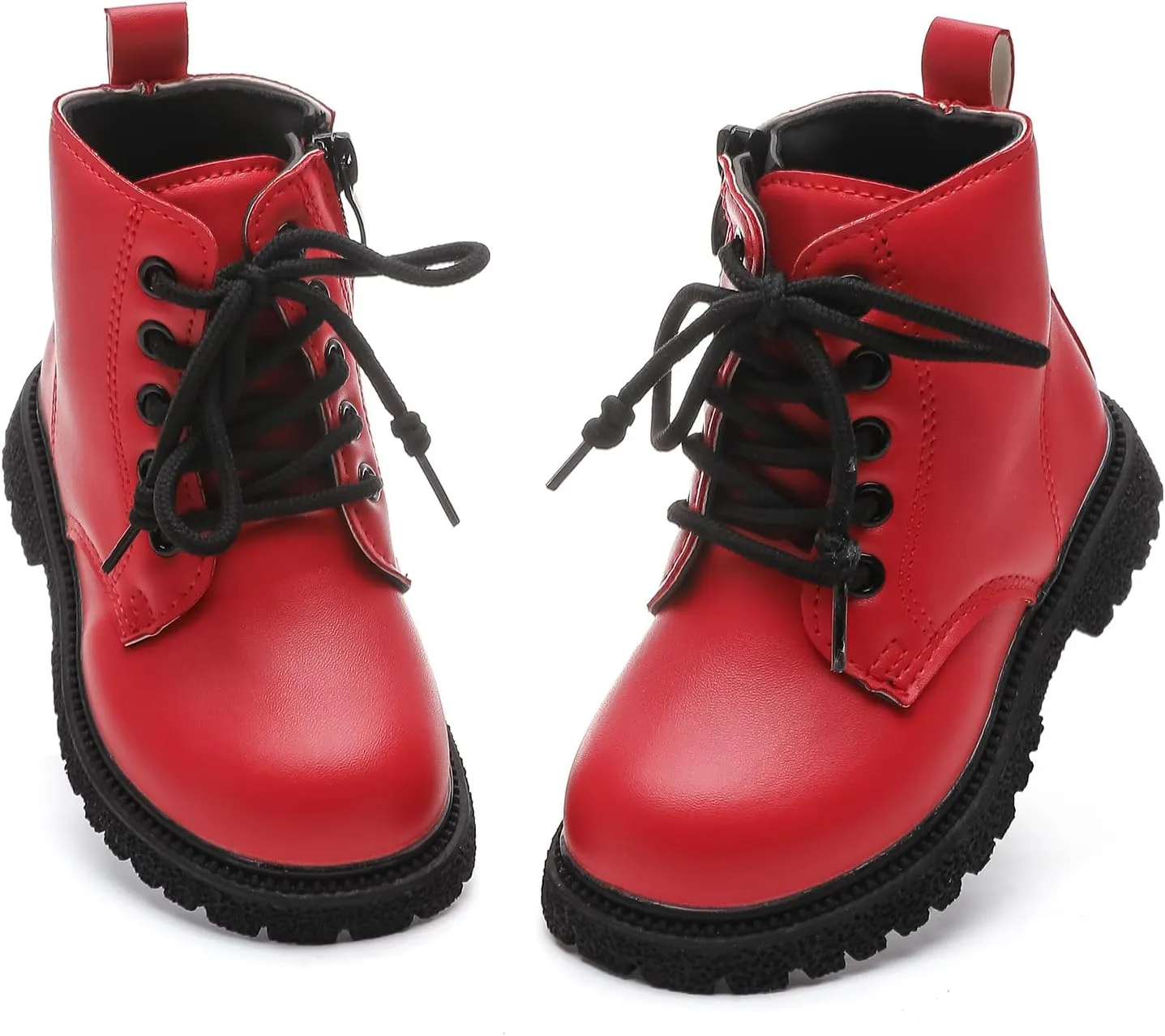 Kids Boots Bright Color Side Zipper Cute Ankle Boots