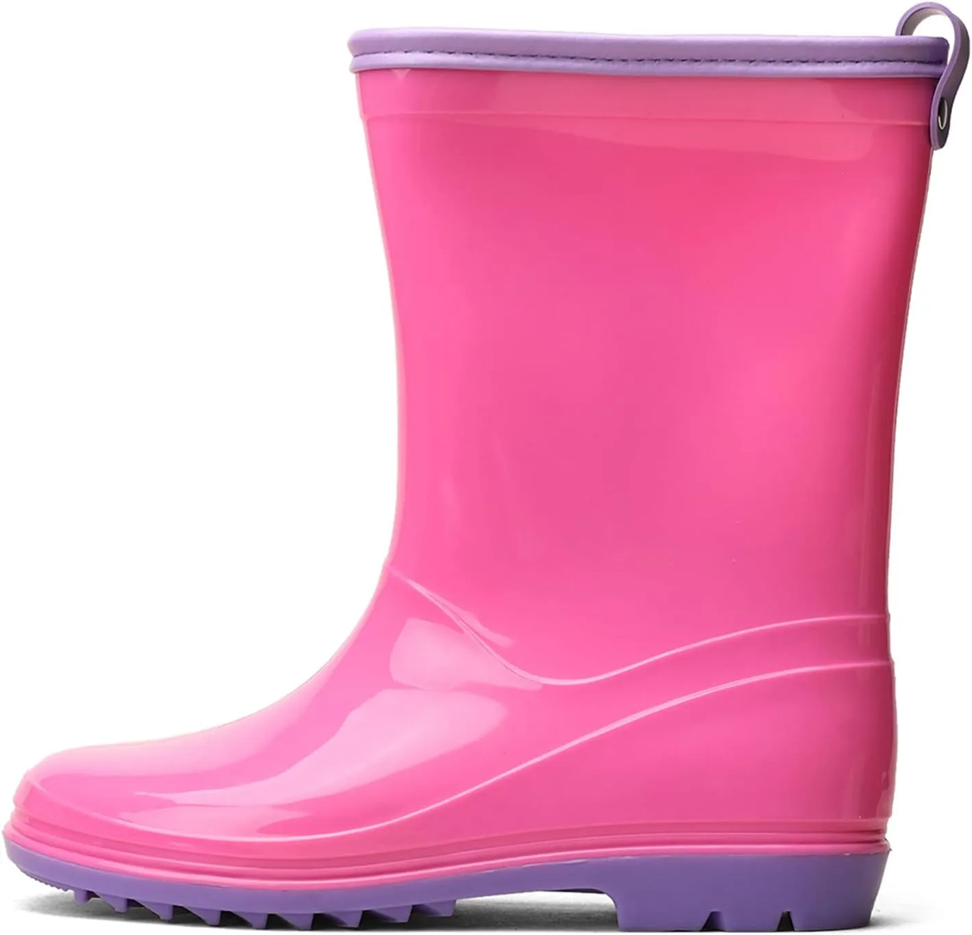 Kids Rain Boots Waterproof Rain Boot with Easy On for Toddler/Little Kid/Big Kid