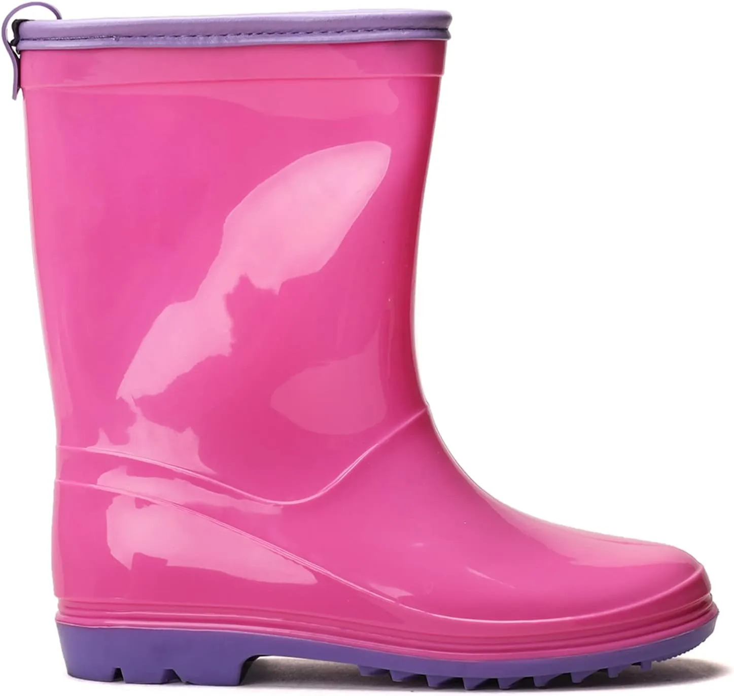 Kids Rain Boots Waterproof Rain Boot with Easy On for Toddler/Little Kid/Big Kid
