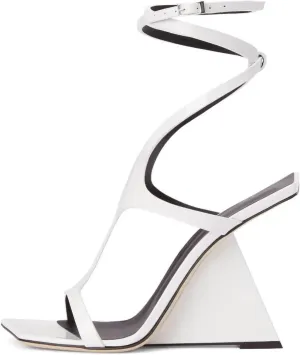 Kluolandi Women's Wedge Heeled Sandals Open Toe Criss-cross Strappy Sandals Heels Dress Shoes with Cut-out Design