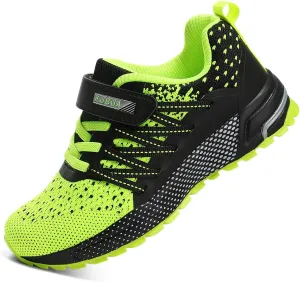 KUBUA Kids Sneakers for Boys Girls Running Tennis Shoes Lightweight Breathable Sport Athletic