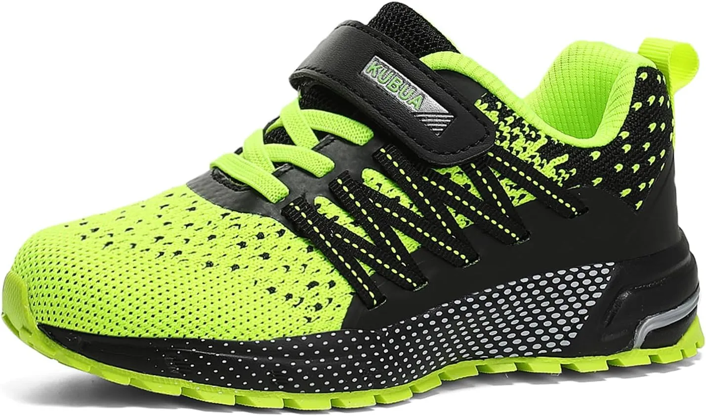KUBUA Kids Sneakers for Boys Girls Running Tennis Shoes Lightweight Breathable Sport Athletic