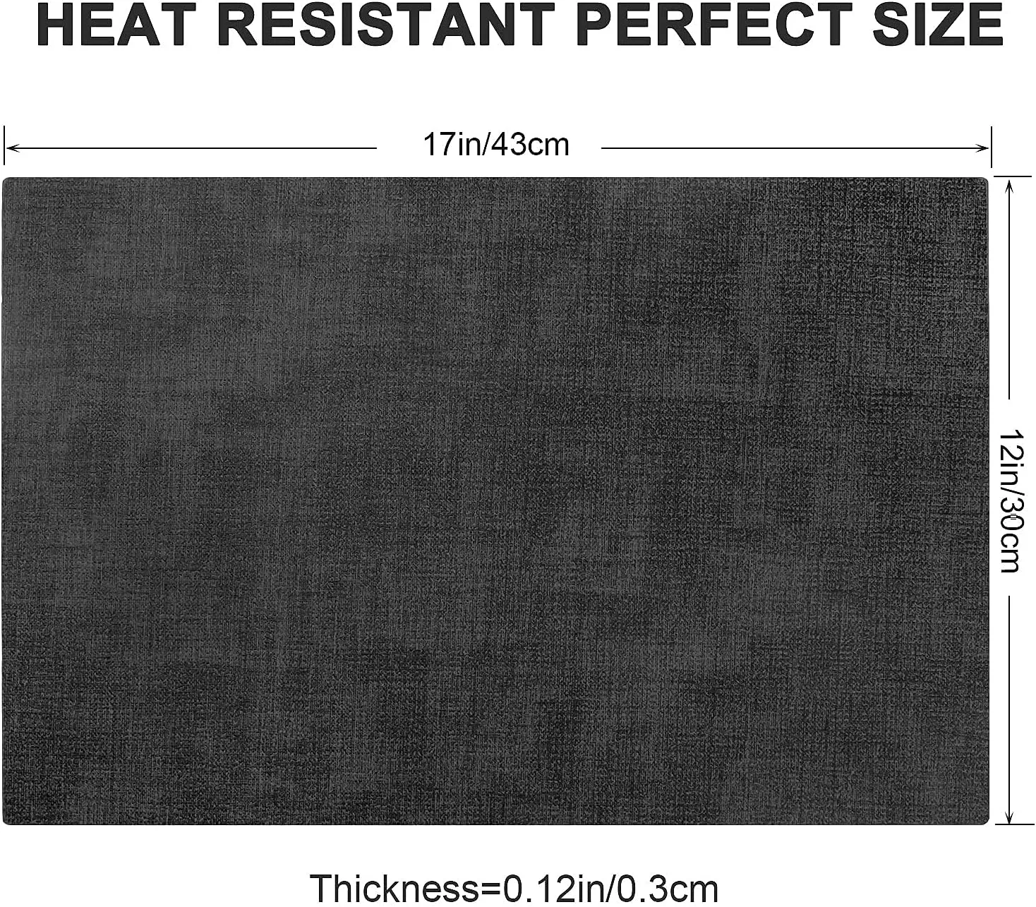 Leather Heat Resistant Placemats Set of 6 Waterproof Wipeable Washable PU Table Mats,Easy to Clean Anti-Slip Place Mats (Dark Grey, 6)