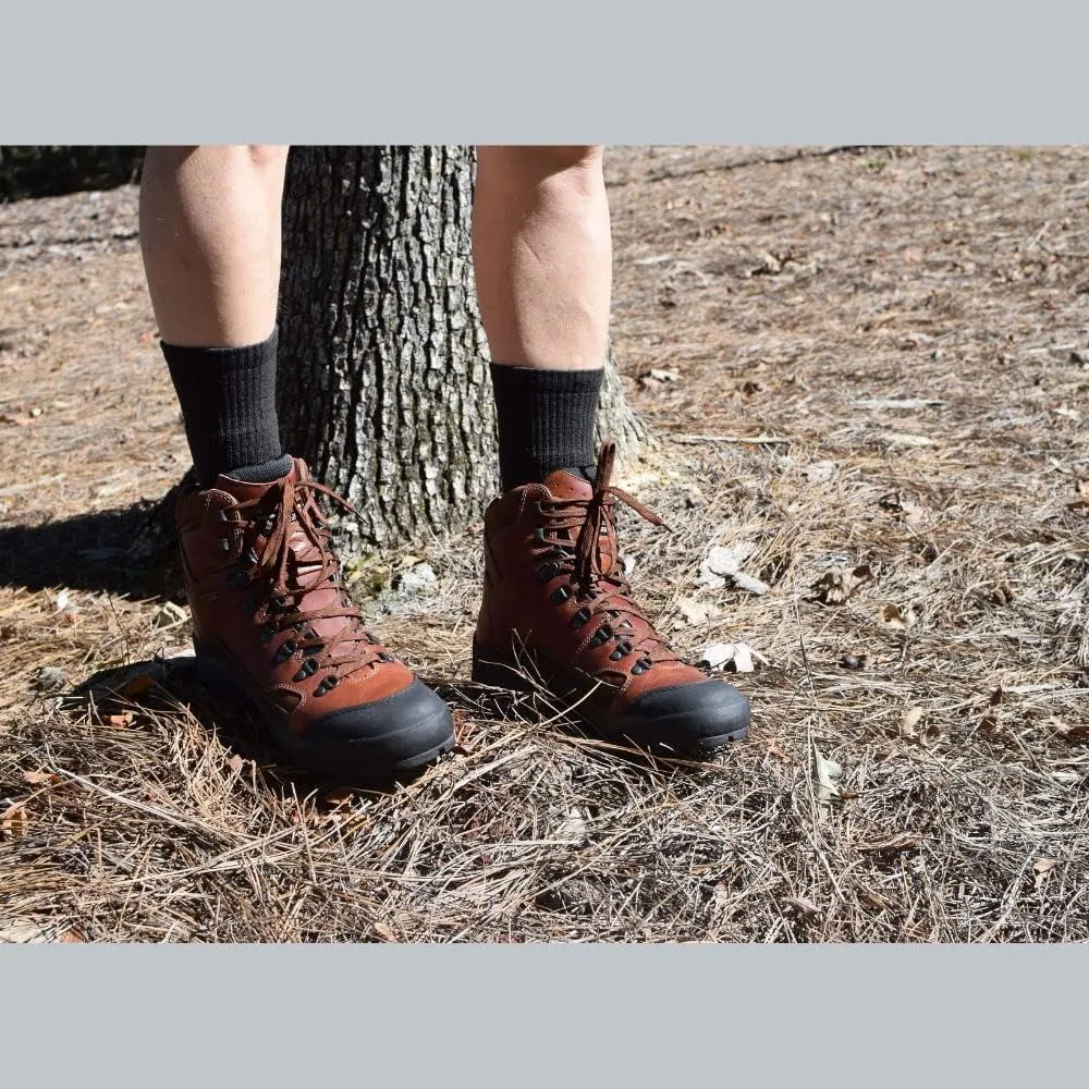 LEGEND Compression Merino Wool Hiking Socks, All-Weather Outdoor and Hiking Mid-Calf Socks for Men and Women, Made in the USA