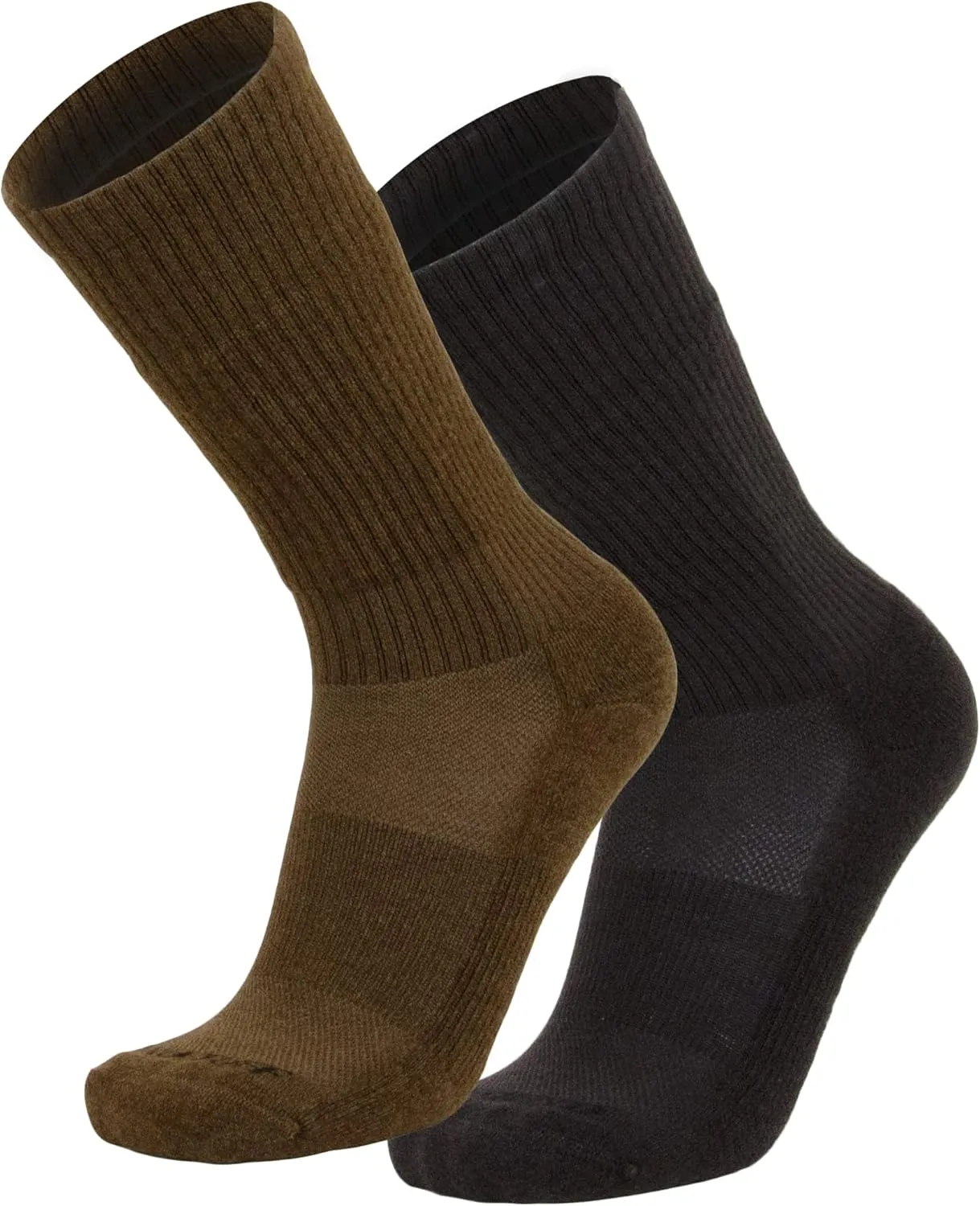 LEGEND Compression Merino Wool Hiking Socks, All-Weather Outdoor and Hiking Mid-Calf Socks for Men and Women, Made in the USA