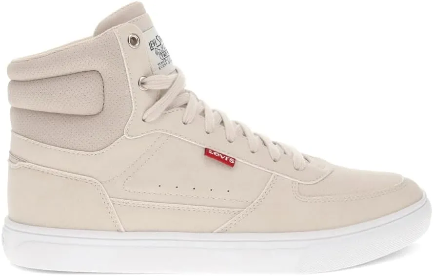 Levi's Mens Liam Hi Synthetic Leather Casual Hightop Sneaker Shoe