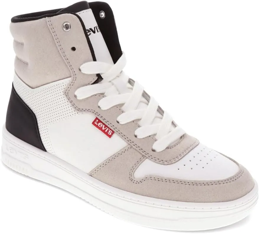 Levi's Womens Drive Hi 2 Synthetic Leather Casual Hightop Sneaker Shoe
