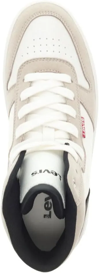 Levi's Womens Drive Hi 2 Synthetic Leather Casual Hightop Sneaker Shoe