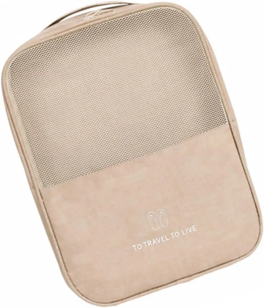 LIFKOME Travel Shoes Organizer Oxford Cloth Shoe Bag Compact Reusable for Outdoor Adventures