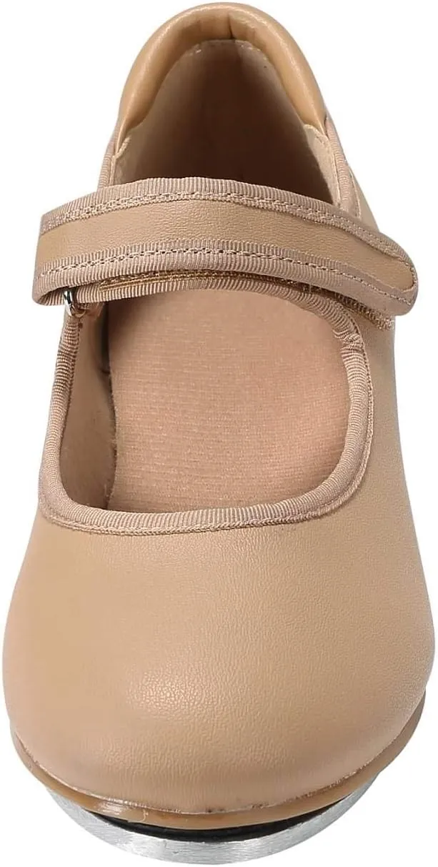 Linodes Easy Strap Tap Shoe Dance Flats for Girls and Boys (Toddler/Little Kid/Big Kid)
