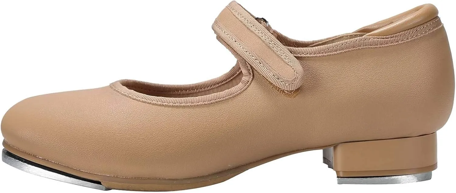 Linodes Easy Strap Tap Shoe Dance Flats for Girls and Boys (Toddler/Little Kid/Big Kid)