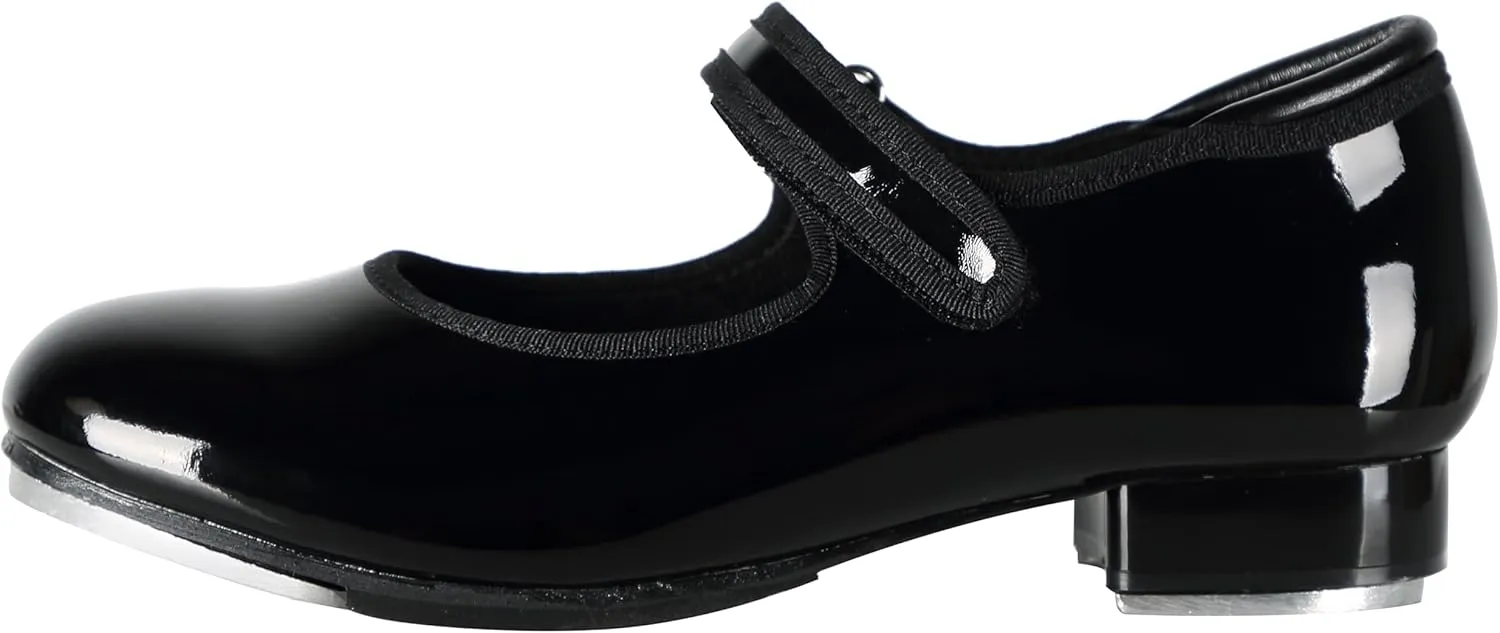 Linodes Easy Strap Tap Shoe Dance Flats for Girls and Boys (Toddler/Little Kid/Big Kid)
