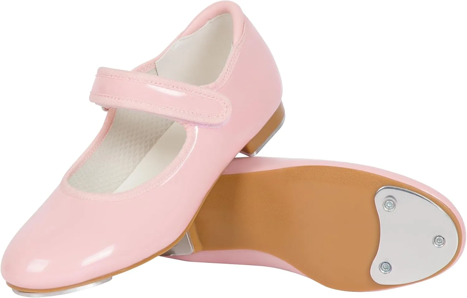 Linodes Economy Unisex-Child Easy Strap Tap Shoe for Girls and Boys Tap Flat