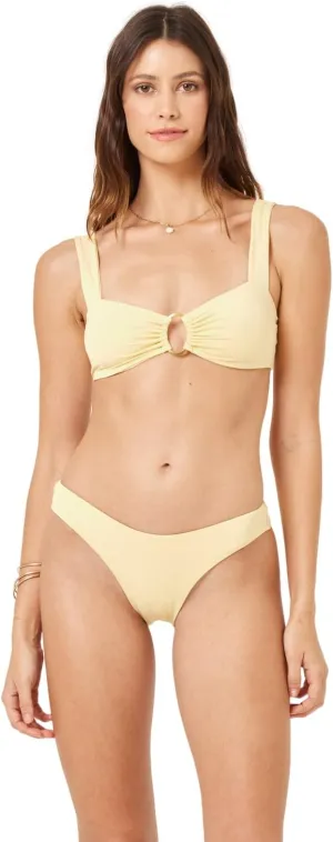 L*Space Willow Bikini Top for Women, Thick Straps for Medium Support, Medium Coverage, Stylish Bralette Cut, Swimsuit Top for Summer, Daisy, XS