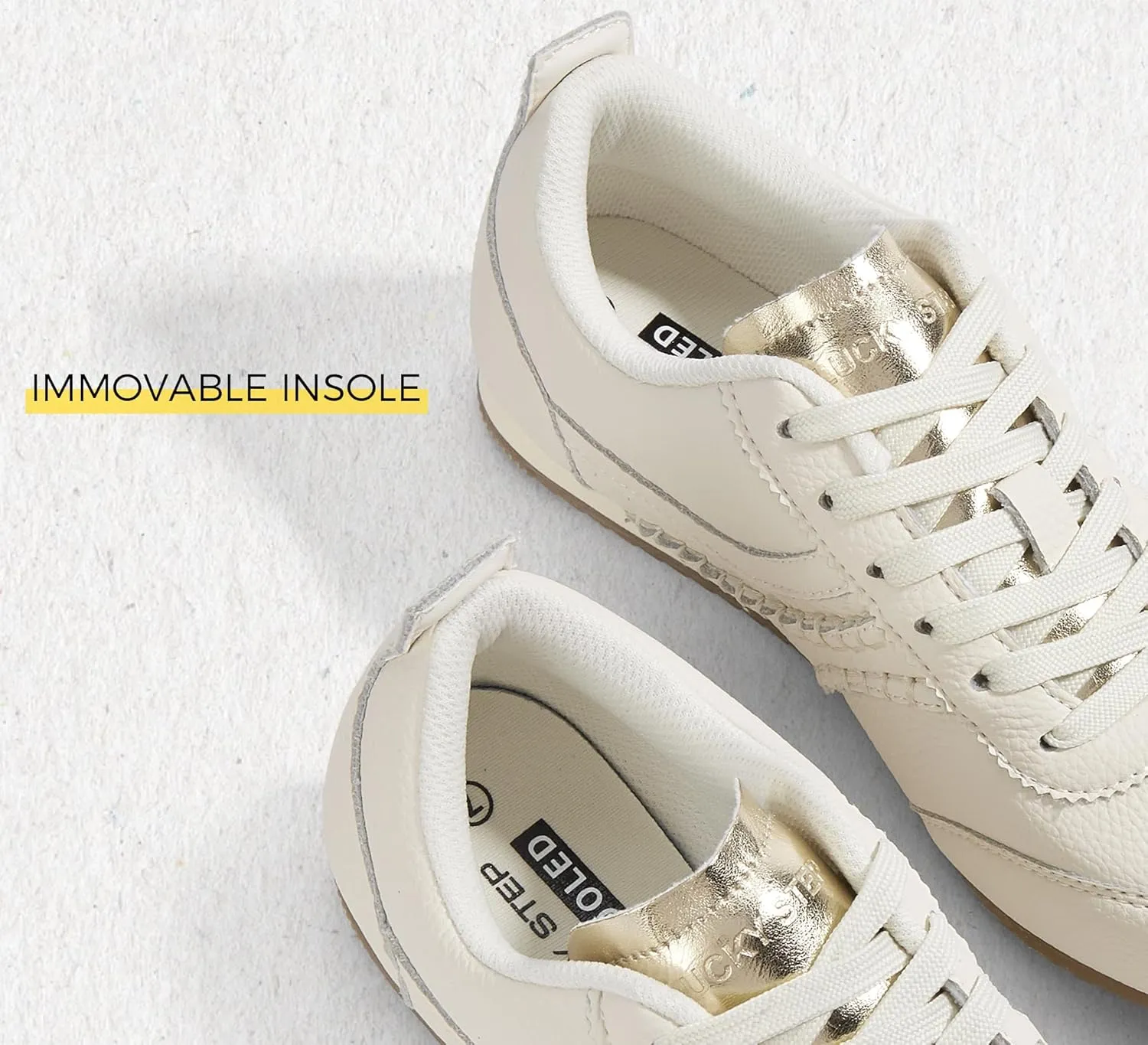 LUCKY STEP Women's Fashion Sneakers Low Profile Trending Lightweight Comfortable Casual Walking Workout Retro Athletic Low Top Tennis Shoes