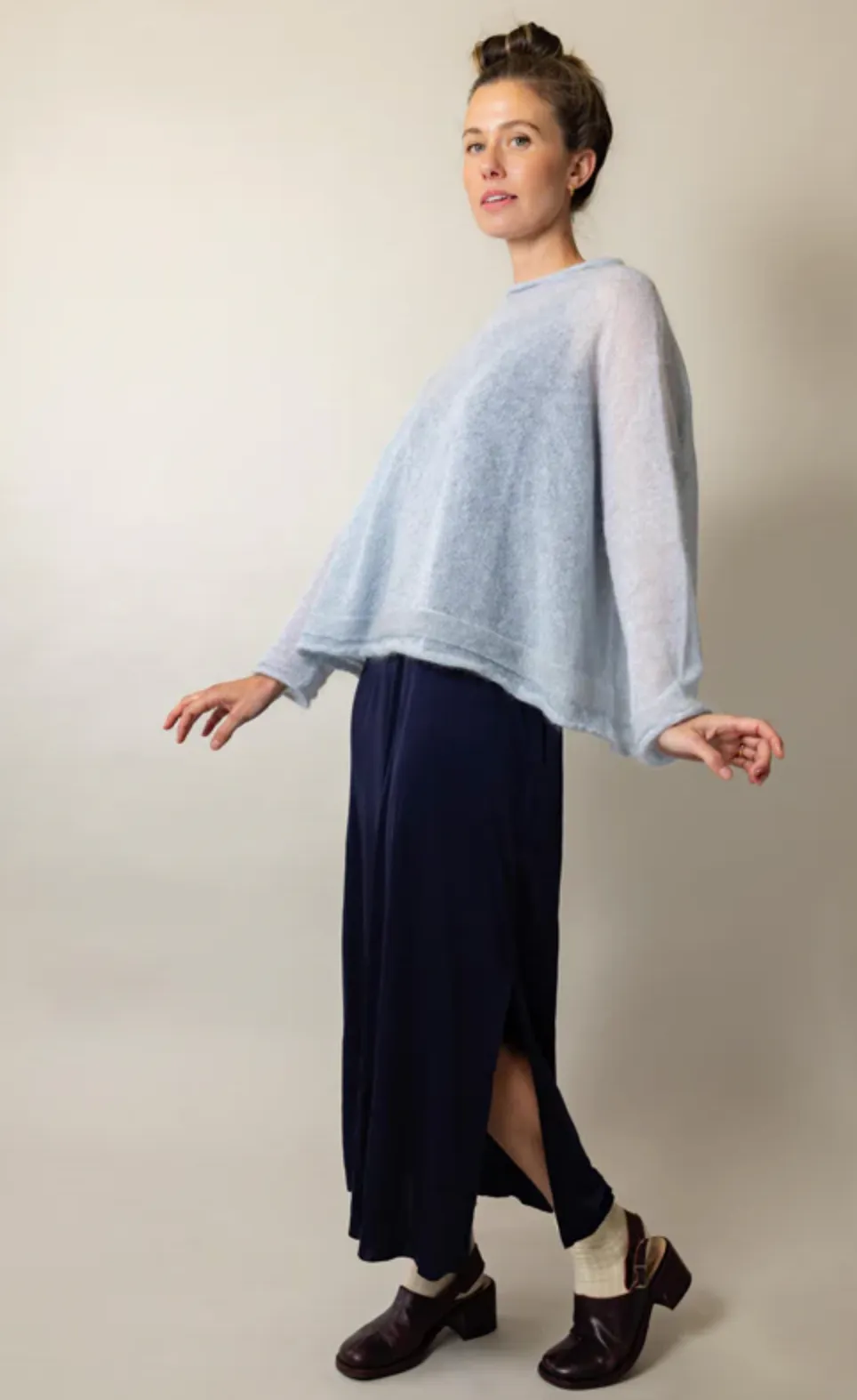 Luna Gallery Mohair Raglan Sleeve Sweater