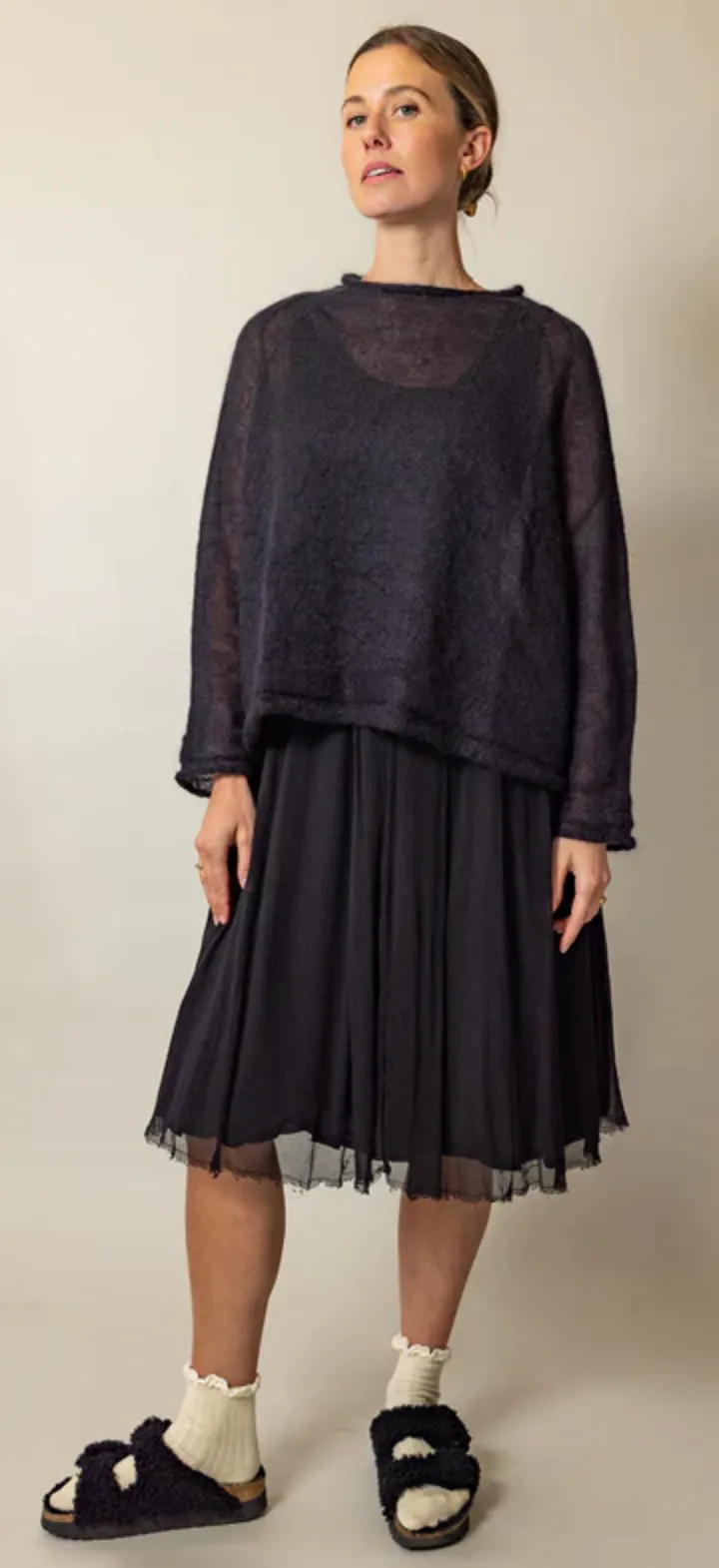 Luna Gallery Mohair Raglan Sleeve Sweater