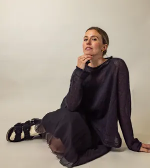 Luna Gallery Mohair Raglan Sleeve Sweater