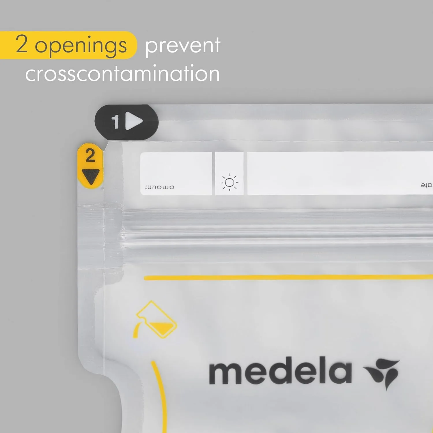Medela Easy Pour Breastmilk Storage Bags 200 Count 7oz/210ml Disposable, Leakproof, Fast Freeze, Breast Milk Protection Recyclable & BPA Free