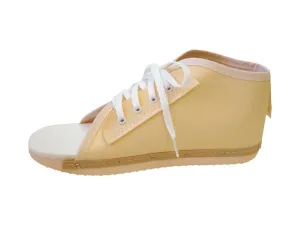Medline Lace-Up Post-Op Shoes, Vinyl Upper, Rigid Sole, Skid-Resistant, Fits Women's Size 8-9/Men's Size 7-8, 1 Each