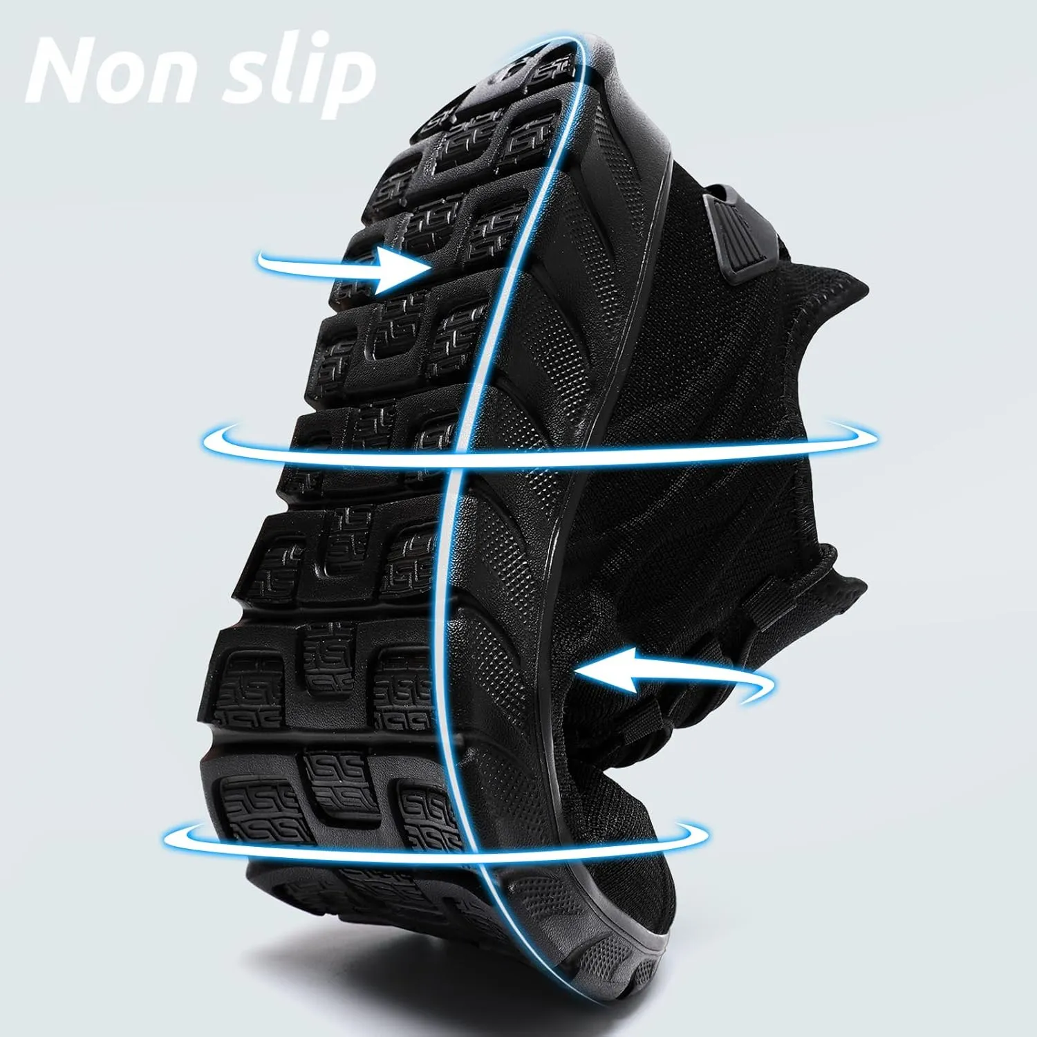 Men Running Shoes Tennis Walking Gym Slip On Workout Athletic Fashion Sneakers Lightweight Breathable Sport Jogging Casual Shoe
