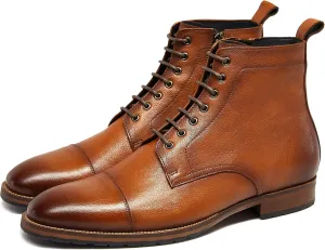 Mens Casual Chukka Boots Leather Dress Boots for Men