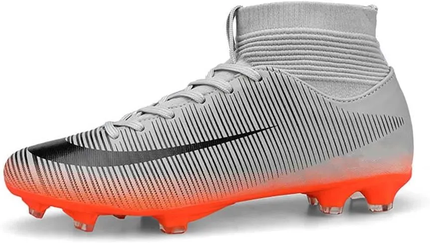 Men's Football Boots Spikes High Top Unisex Outdoor/Indoor Training Sneakers - Lawn Outdoor Youth Football Boots