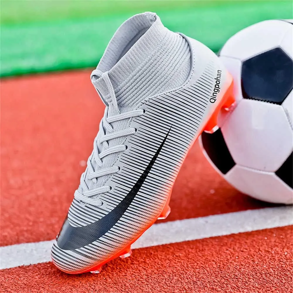 Men's Football Boots Spikes High Top Unisex Outdoor/Indoor Training Sneakers - Lawn Outdoor Youth Football Boots