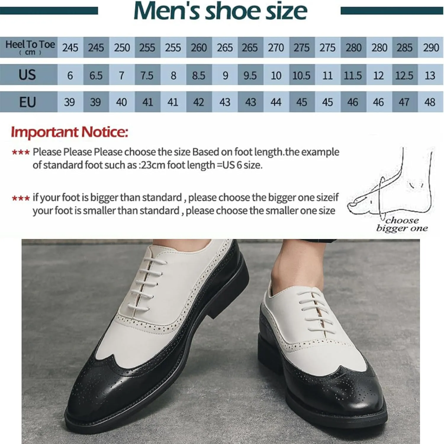 Men's Soft Leather Oxford Dress Shoes Classic Wingtip Lace-Up Brogue Oxford Shoes Stylish Business Casual Formal Work Shoes
