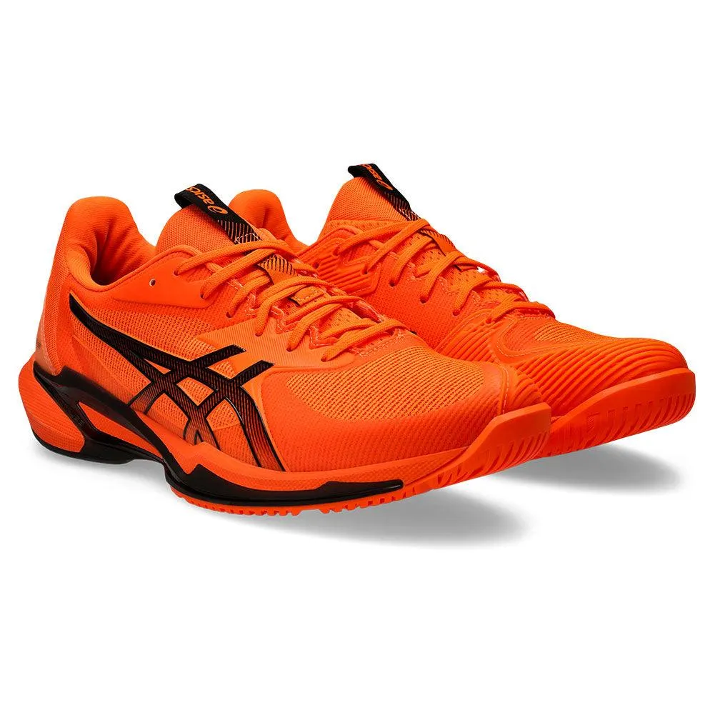 Men`s Solution Speed FF 3 Tennis Shoes Shocking Orange and Black