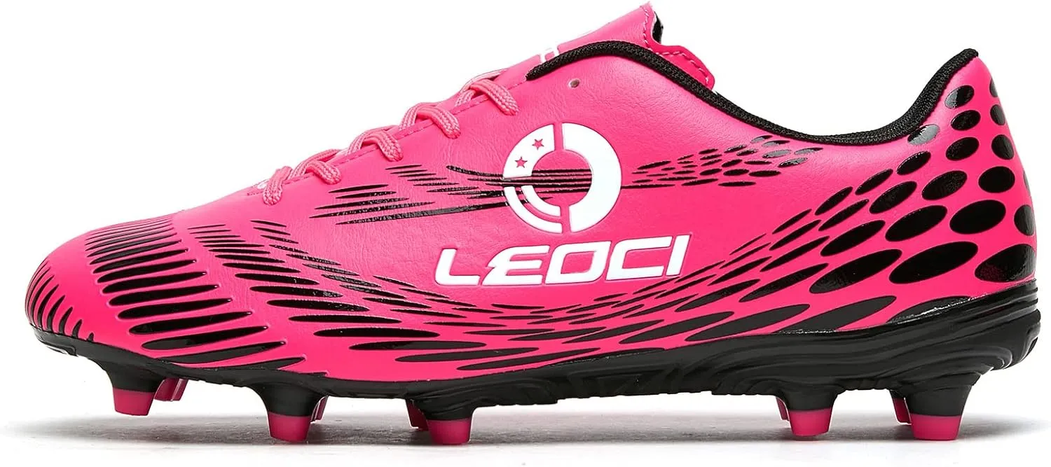Men's Women's Firm Ground Soccer Cleats Outdoor/Indoor Boys Girls Professional Futsal Football Training Sneakers