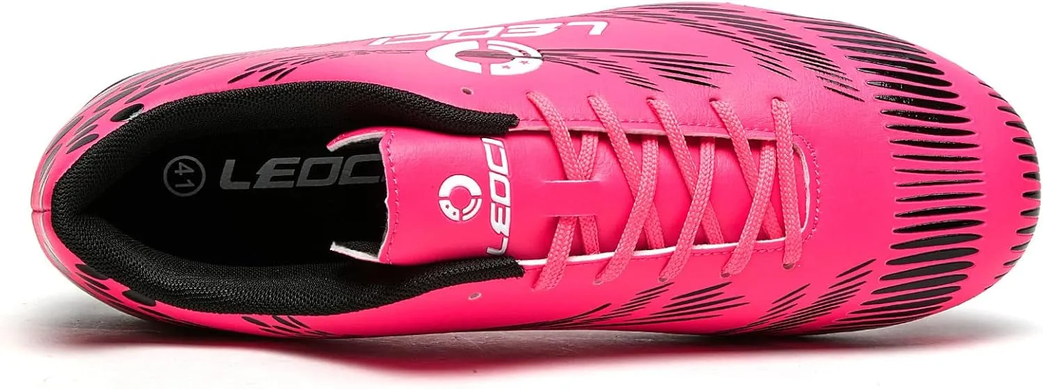Men's Women's Firm Ground Soccer Cleats Outdoor/Indoor Boys Girls Professional Futsal Football Training Sneakers