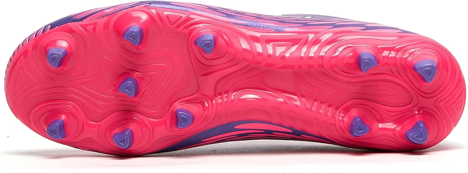 Men's Women's Firm Ground Soccer Cleats Outdoor/Indoor Boys Girls Professional Futsal Football Training Sneakers
