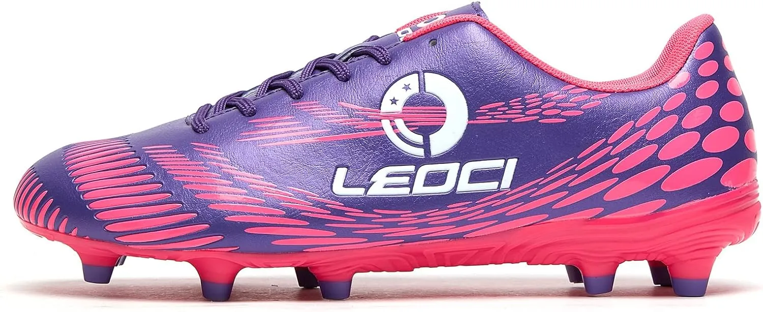 Men's Women's Firm Ground Soccer Cleats Outdoor/Indoor Boys Girls Professional Futsal Football Training Sneakers