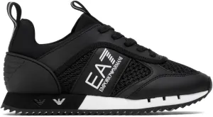 Men's Woven Trainers, Black/White