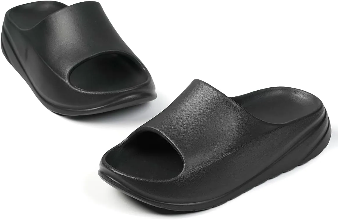 Mens/Womens Sandals Recovery Non-slip Slides with Arch Support Comfy Soft Cloud Pillow Feeling Slippers