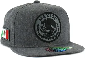 Mexican Hat Mexico Eagle Federal Logo Embroidery Snapback Flat Bill Baseball Cap