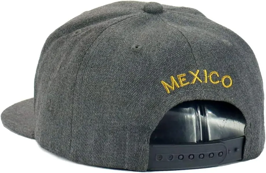 Mexican Hat Mexico Eagle Federal Logo Embroidery Snapback Flat Bill Baseball Cap