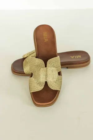 [MIA] DIA GOLD WOVEN SANDAL