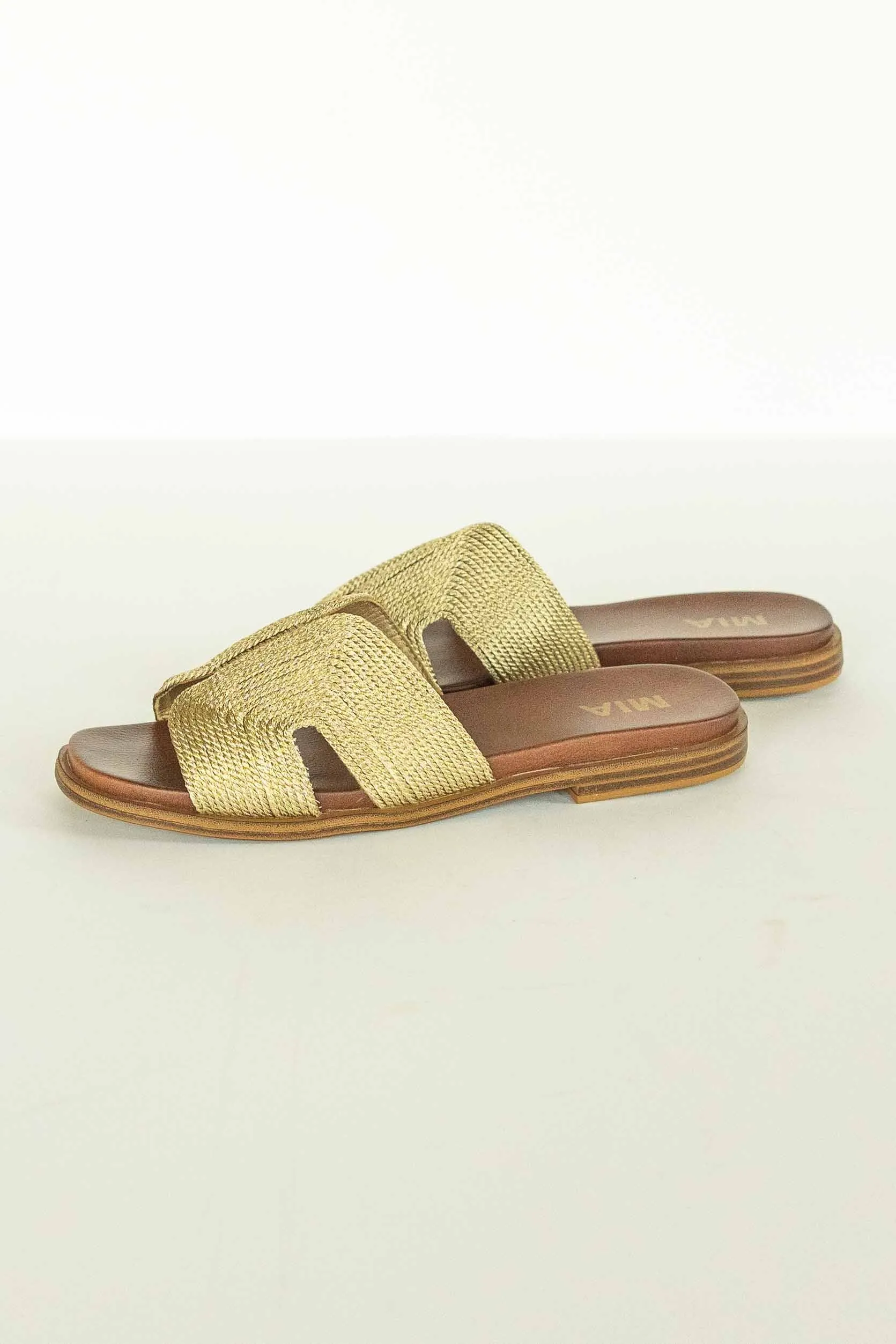 [MIA] DIA GOLD WOVEN SANDAL
