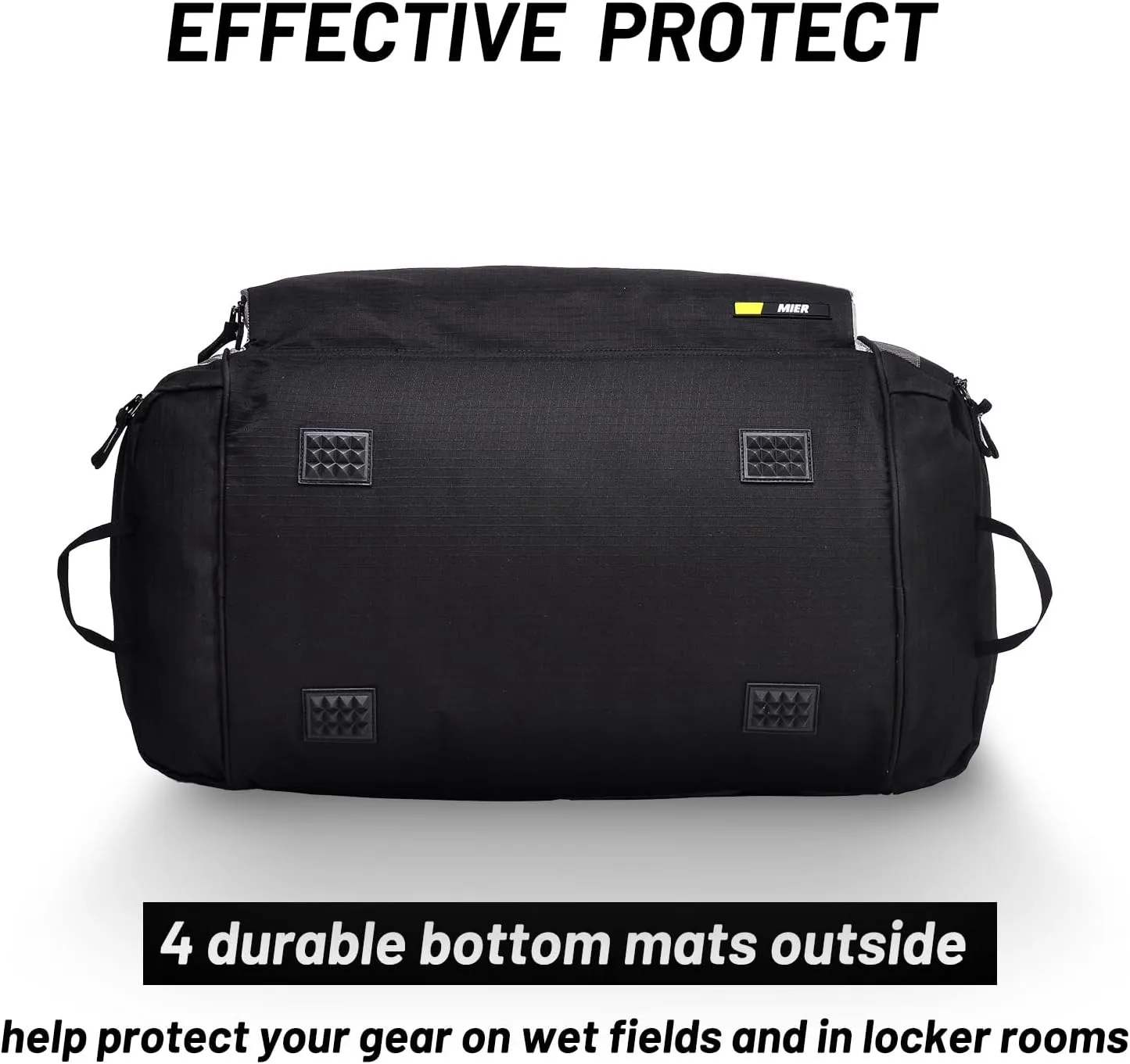 MIER Large Duffel Bag Men's Gym Bag with Shoe Compartment, 60L