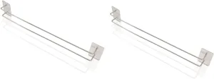 Mikinona 2pcs Bathroom Storage Mounted Slipper Holder Space-Saver Sturdy Rails Easy Cleaning Fashion Design