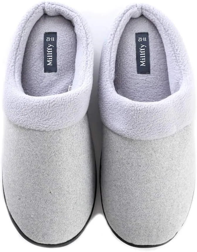 Millffy Unisex Memory Foam Slipper|Women's Cozy Slippers|Fuzzy Wool-Like Fleece House Shoes| Man's Indoor Outdoor Comfy Slippers