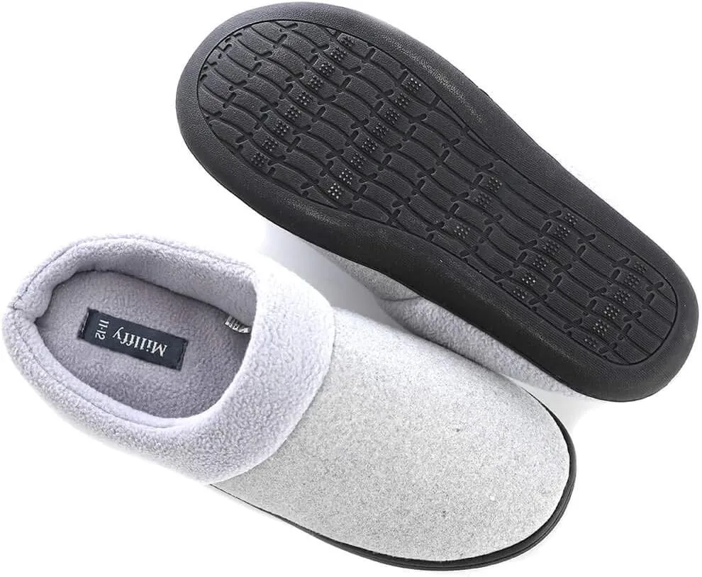 Millffy Unisex Memory Foam Slipper|Women's Cozy Slippers|Fuzzy Wool-Like Fleece House Shoes| Man's Indoor Outdoor Comfy Slippers