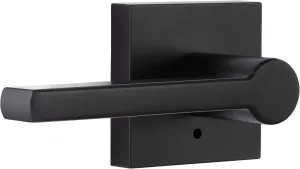 Miseno MLK3022 Lorton Flat Bar Privacy Door Lever Set - Matte Black