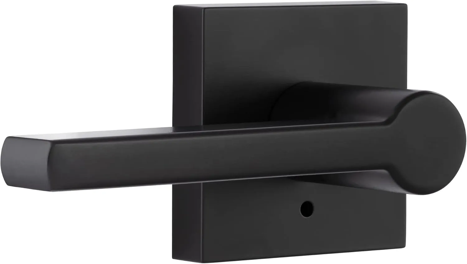 Miseno MLK3022 Lorton Flat Bar Privacy Door Lever Set - Matte Black