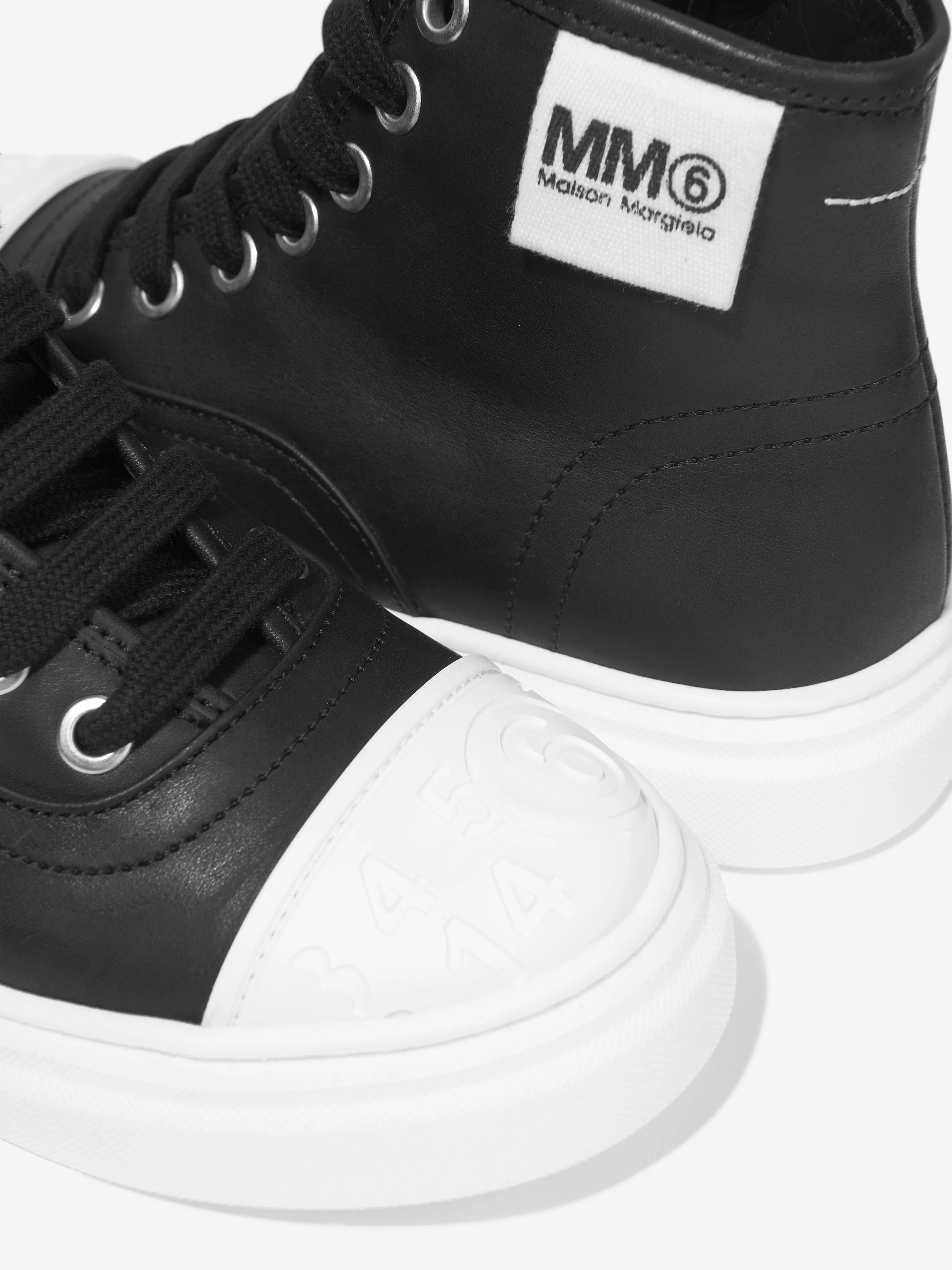MM6 Maison Margiela Kids Leather High Top Trainers