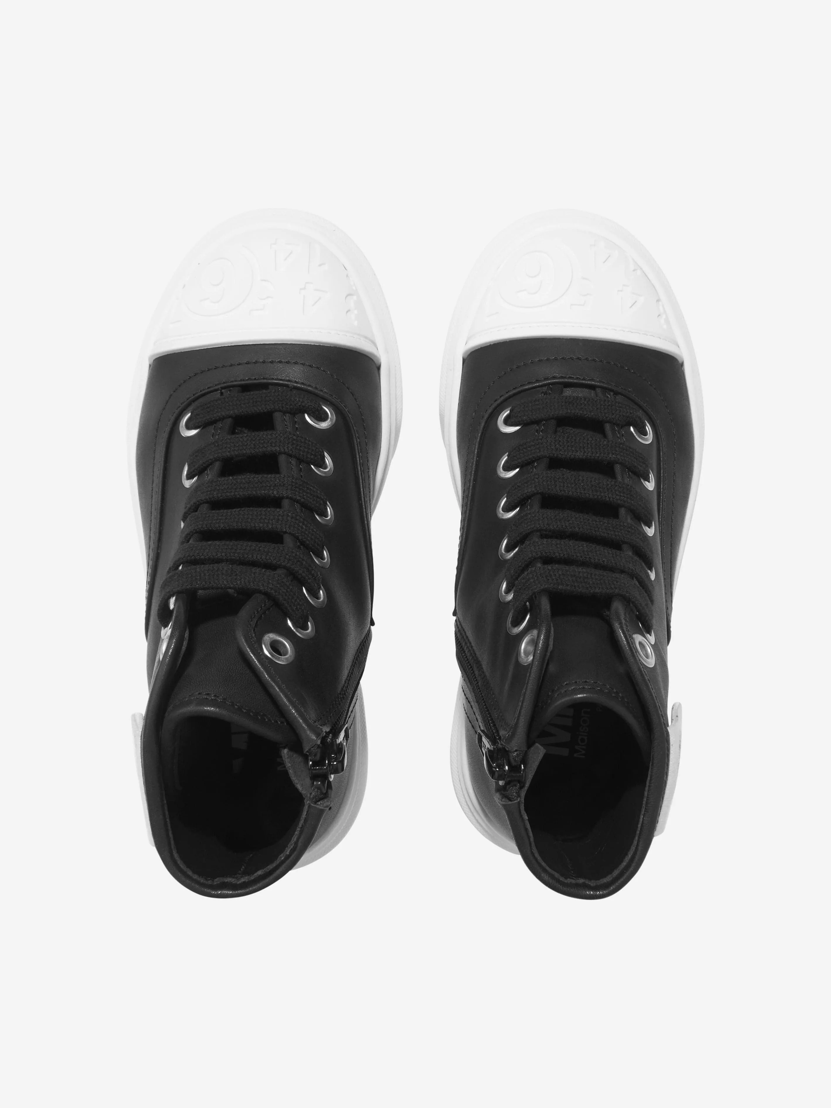 MM6 Maison Margiela Kids Leather High Top Trainers