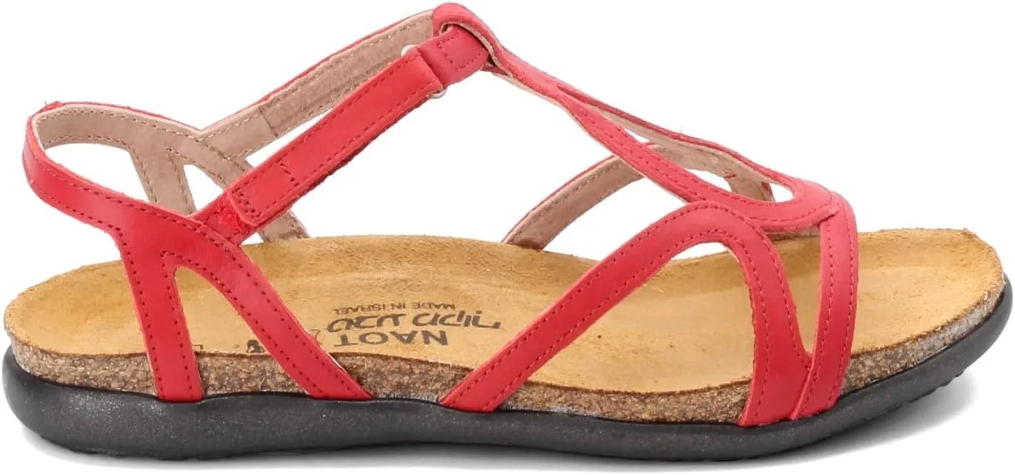 NAOT Footwear Women’s Dorith Sandal with Cork Footbed and Arch Support Footbed - Adjustable Sandal With Backstrap - Comfort and Support – Lightweight and Perfect for Travel - Narrow to Medium Fit
